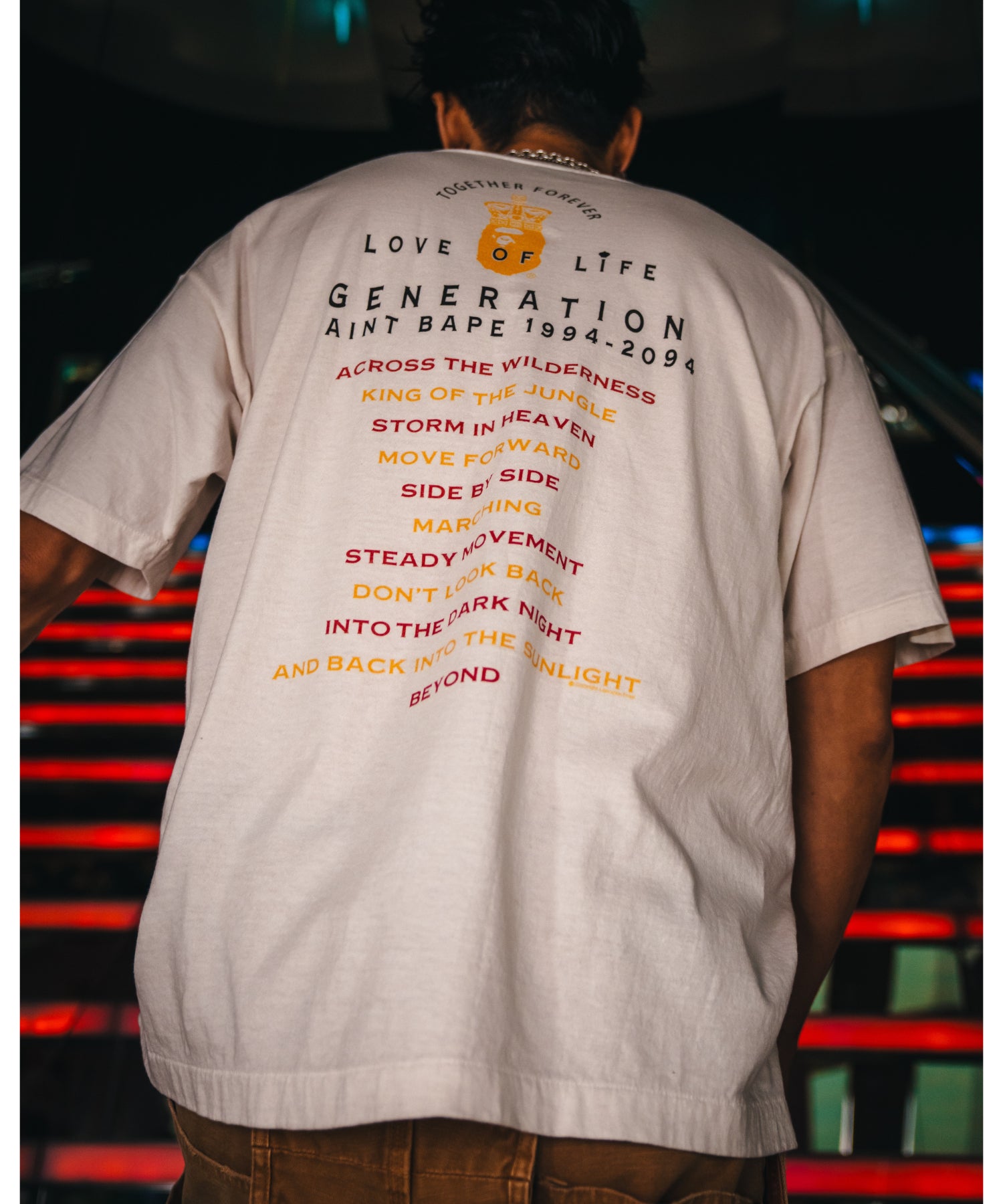 BAPE_SS TEE / GENERATION / WHITE