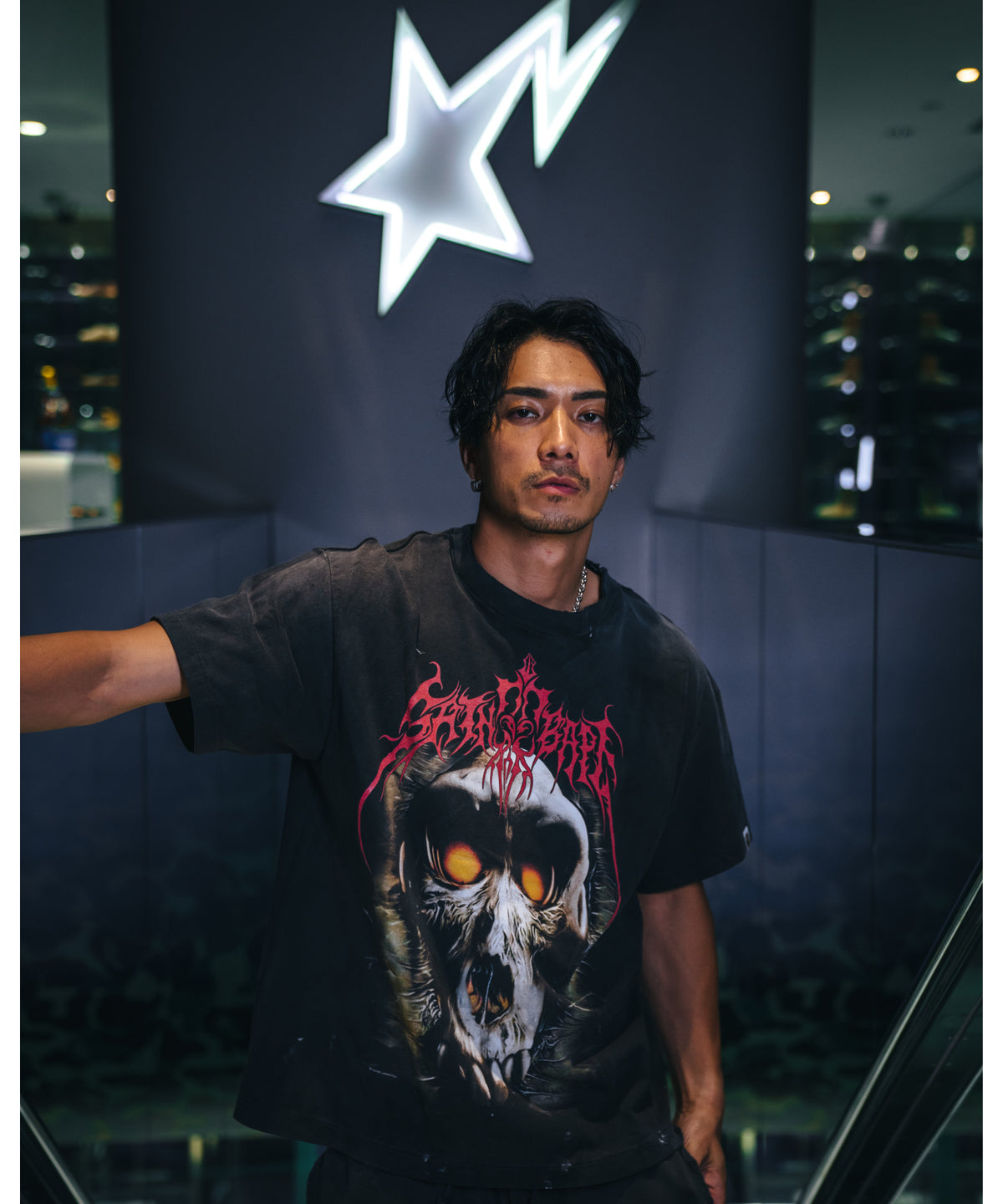BAPE_SS TEE / SAINT BAPE / BLACK