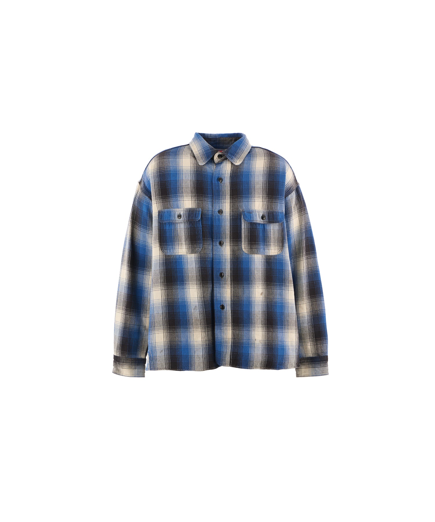 BB_FLANNEL SHIRT/CHECK/BLUE