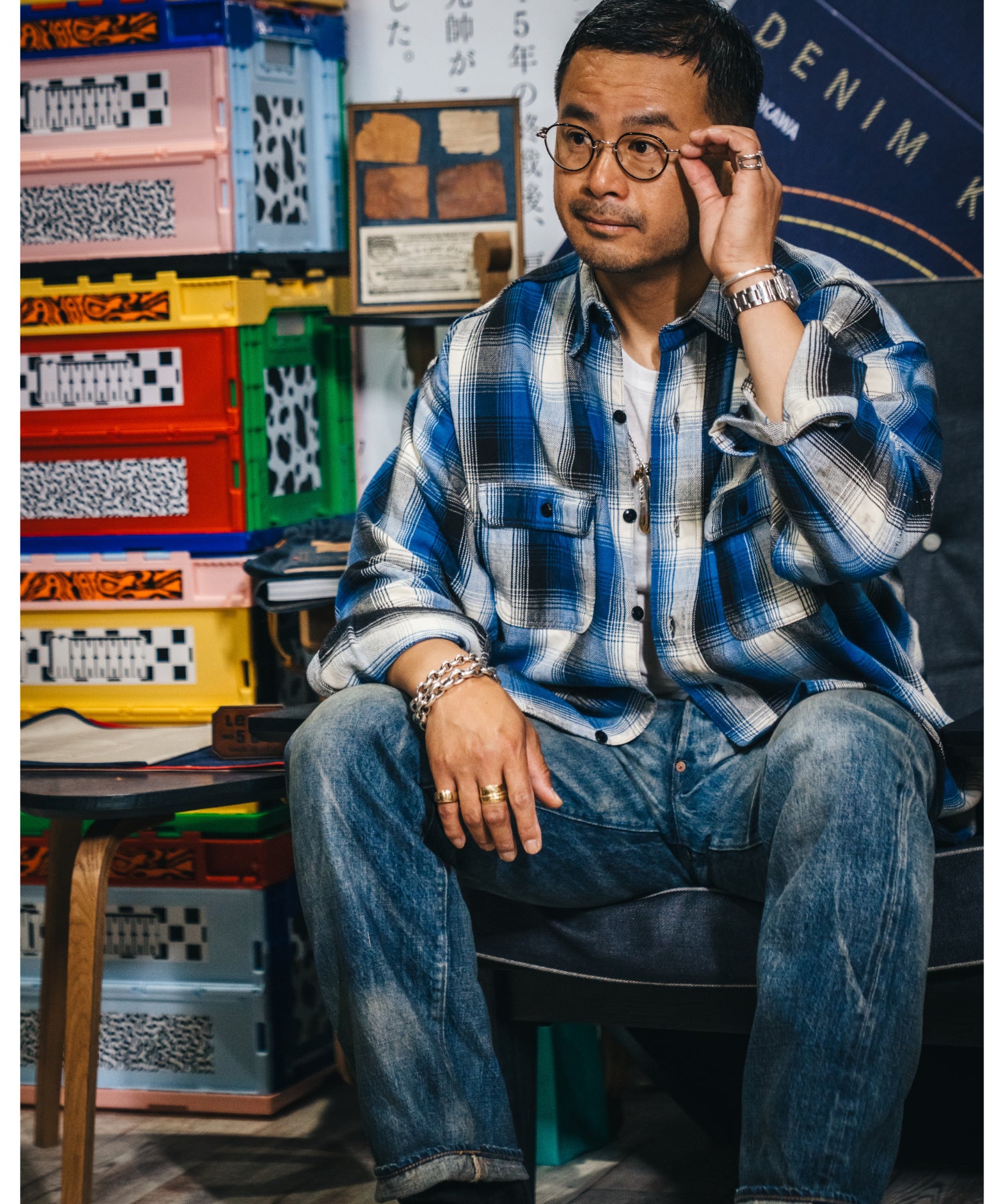 BB_FLANNEL SHIRT/CHECK/BLUE