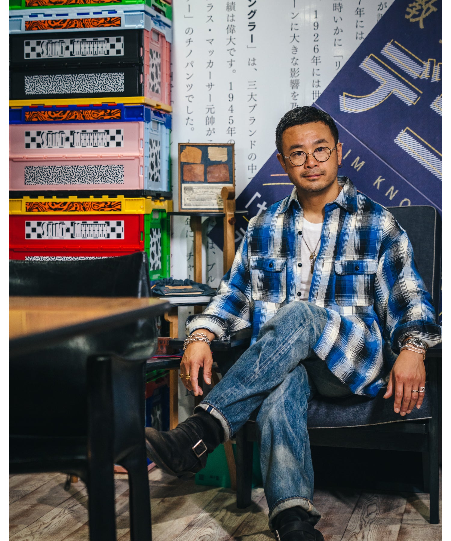 BB_FLANNEL SHIRT/CHECK/BLUE