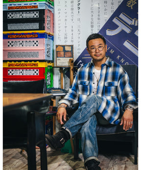BB_FLANNEL SHIRT/CHECK/BLUE