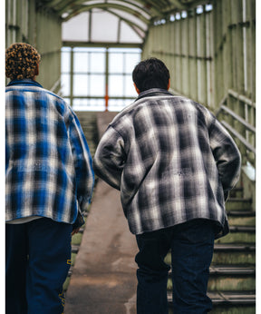 BB_FLANNEL SHIRT/CHECK/BLUE