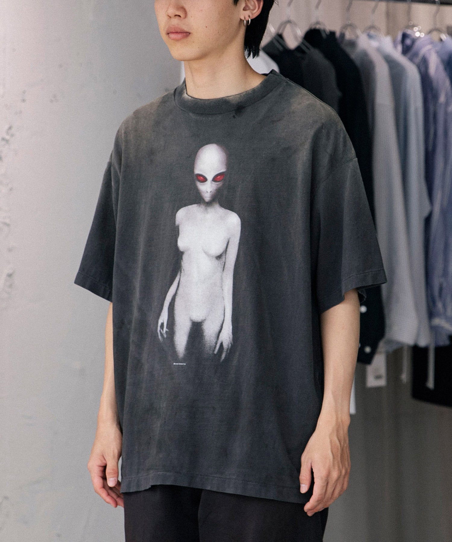 Men's Hell & Star Shirt, Vintage Oversized Graphic Tees Men