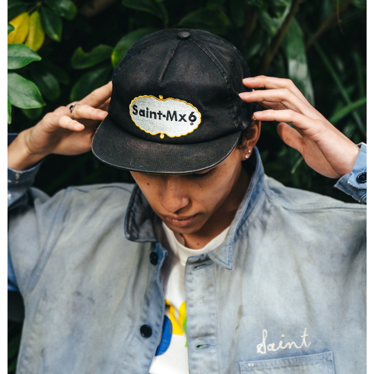 ©︎SAINT Mxxxxxx / 5PANEL CAP - EAT ME Saint Mxxxxxx (セントマイケル) 5 PANEL CAP EAT ME BLACK SM