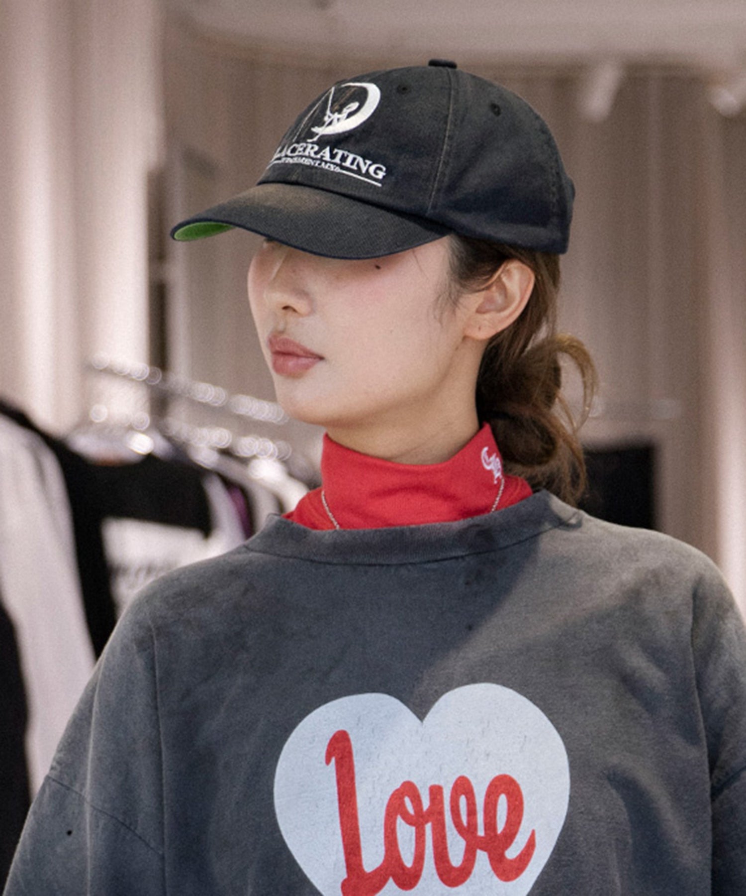 6PANEL CAP / LACERATING / BLACK - SAINT MXXXXXX (セント