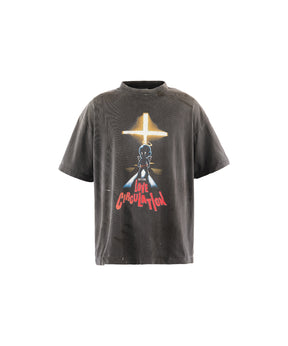 SS T-SHIRT/LOVE CICULATION/BLACK