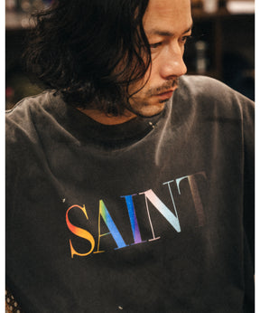LS T-SHIRT/SAINT/BLACK
