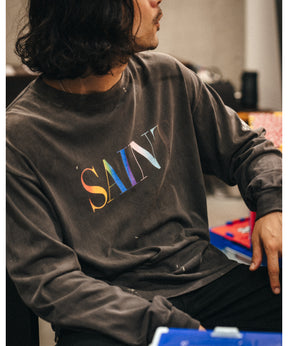 LS T-SHIRT/SAINT/BLACK