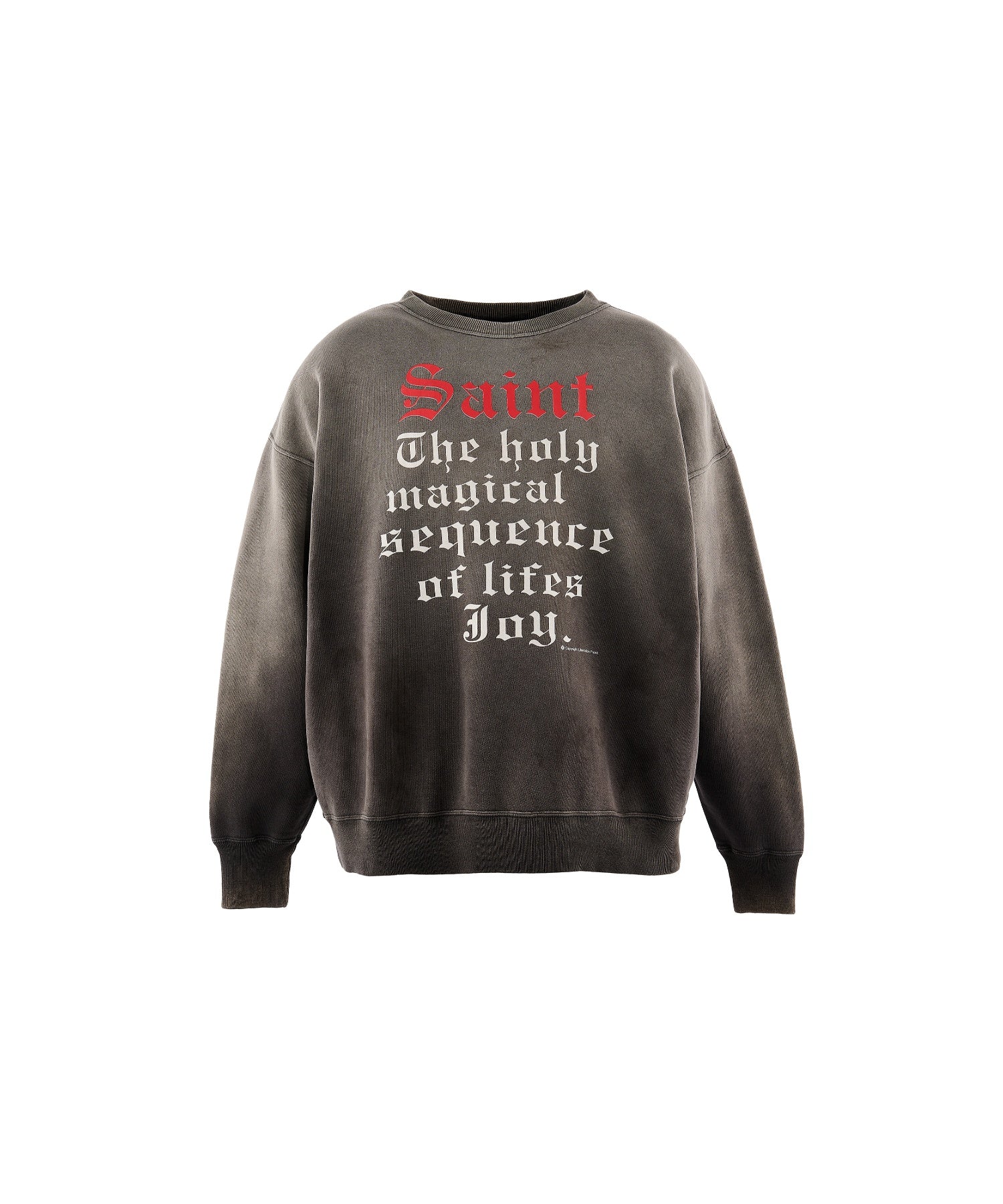 CREW NECK SWEAT/SAINT/BLACK