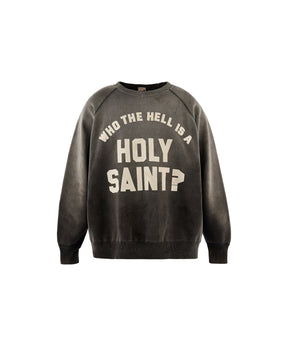 RAGLAN CRW N SWT/HOLY SAINT？/BLK