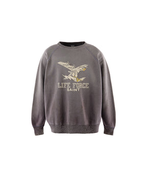 RAGLAN CRW N SWT/LIFE FORCE/NAVY