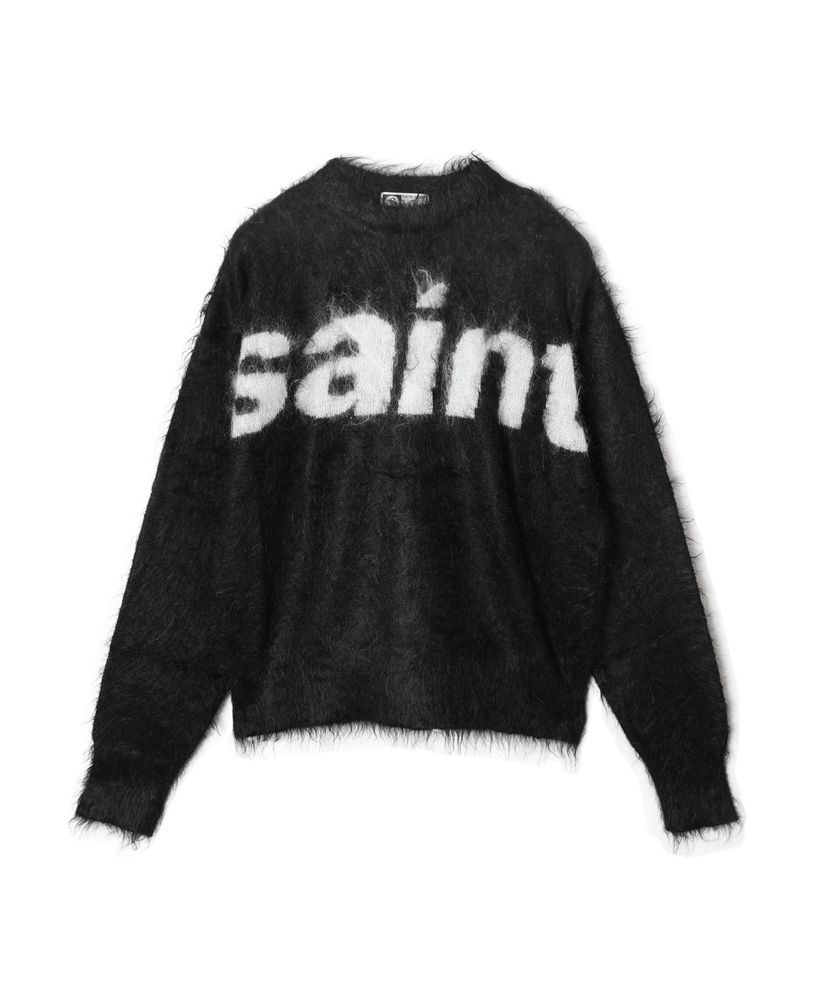 MOHAIR CREW KNIT/SAINT/BLACK
