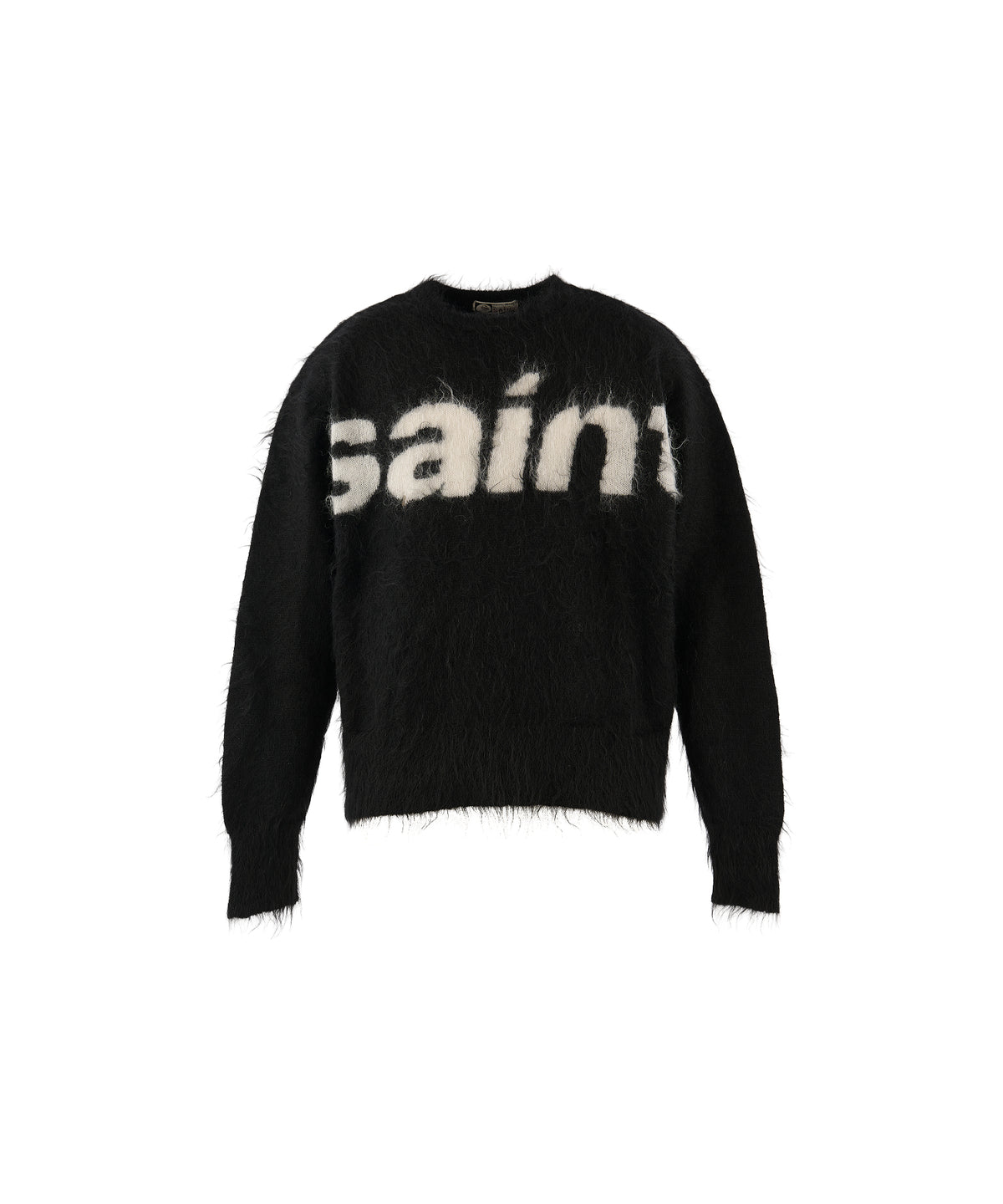 MOHAIR CREW KNIT/SAINT/BLACK