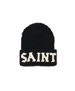 KNIT CAP/SAINT/BLACK