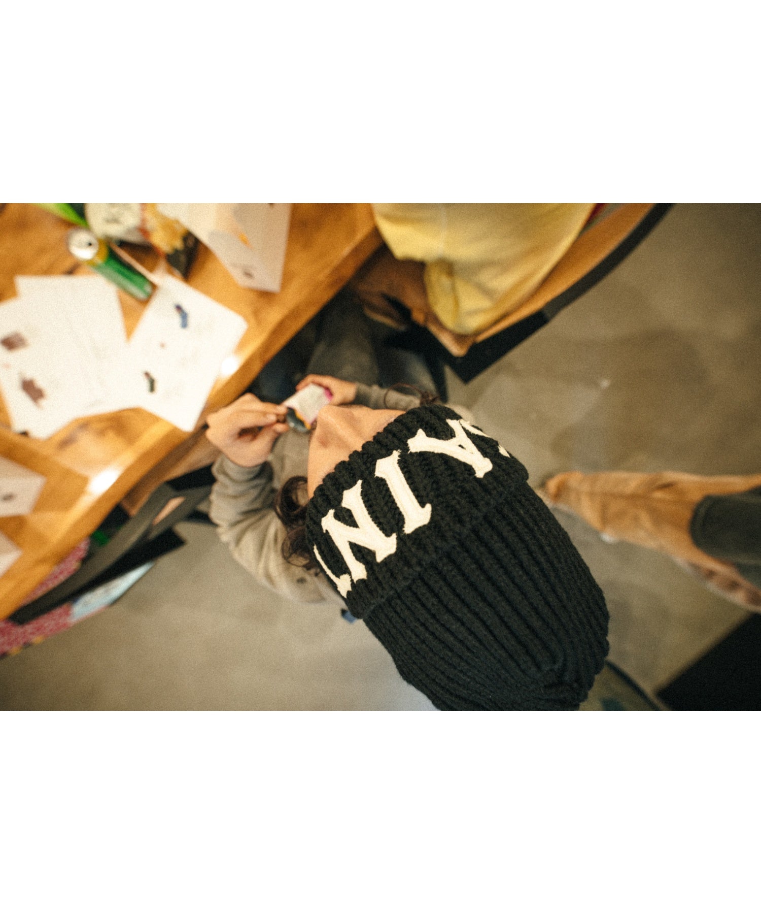 KNIT CAP/SAINT/BLACK