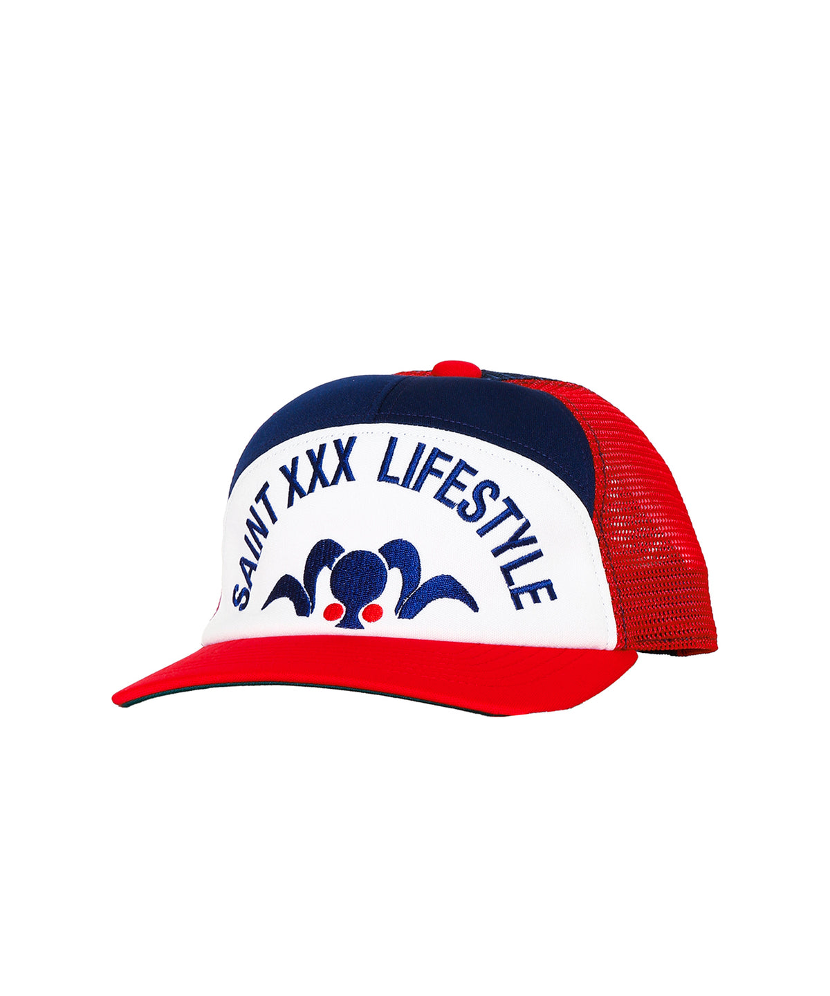 MESH CAP / LIFE STYLE / NAVY+RED