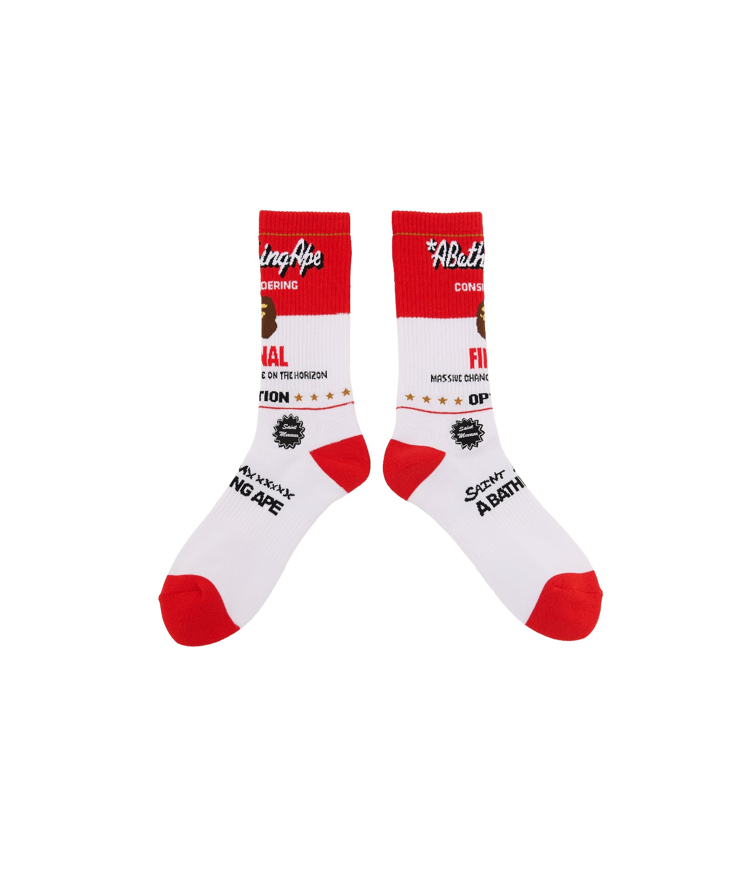 BAPE_SOCKS/FINAL/WHITE+RED