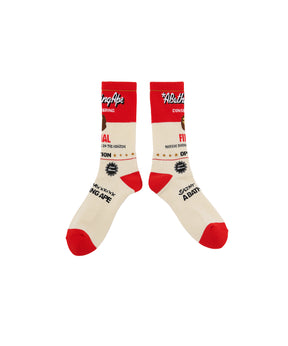 BAPE_SOCKS/FINAL/ECRU+RED