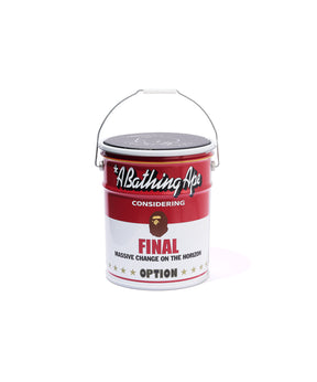 BAPE_CAN STOOL/WHITE+RED