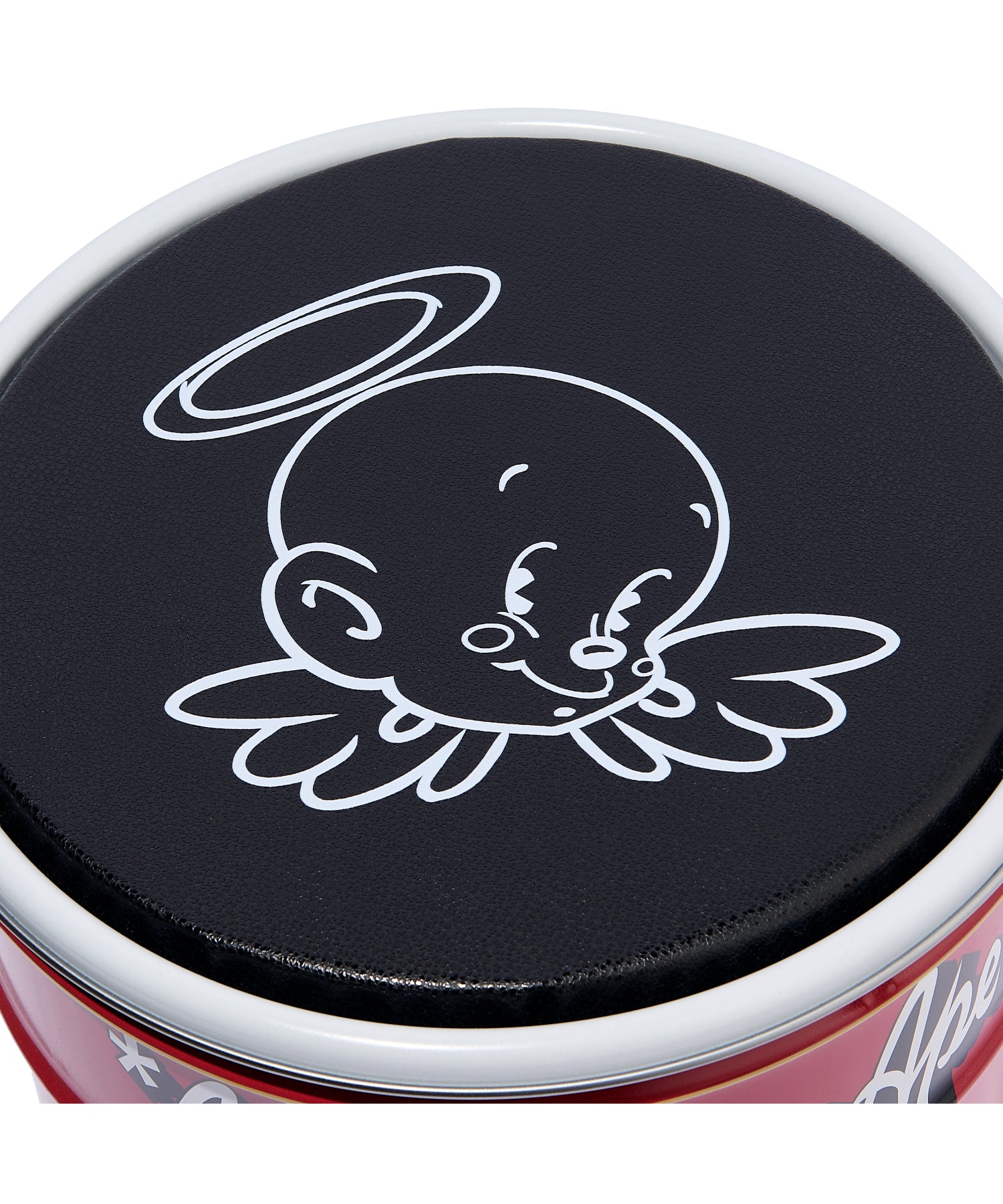 BAPE_CAN STOOL/WHITE+RED