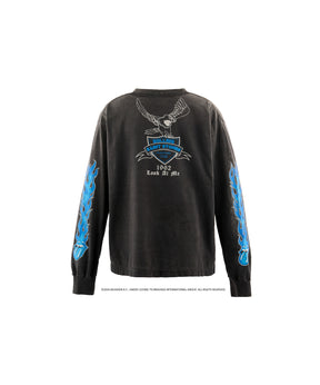 TRS_LS T-SHIRT/FIRE/BLACK
