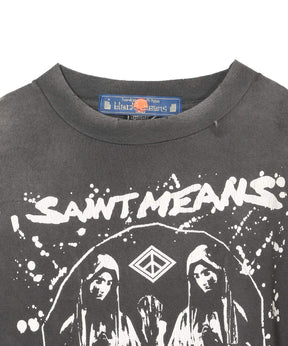 BKM_SS T-SHIRT/SAINT MEANS/BLACK