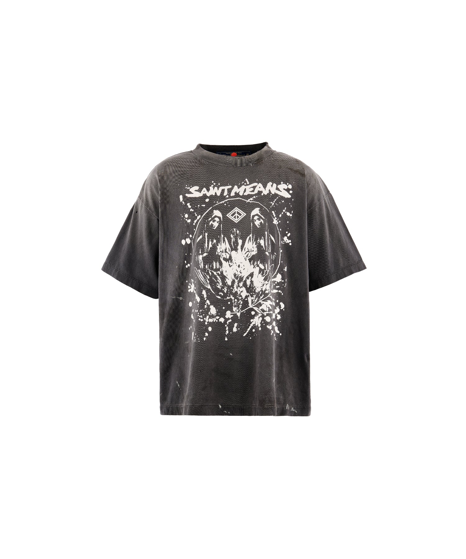 BKM_SS T-SHIRT/SAINT MEANS/BLACK