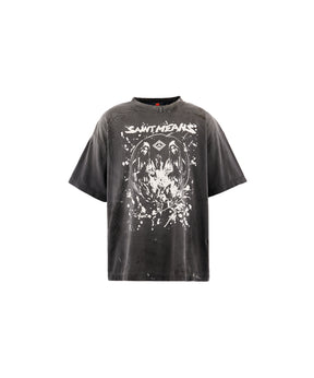 BKM_SS T-SHIRT/SAINT MEANS/BLACK