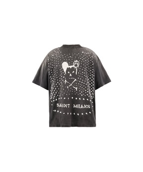 BKM_SS T-SHIRT/SAINT MEANS/BLACK