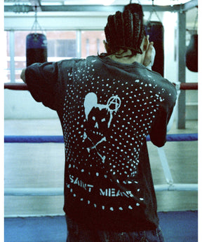 BKM_SS T-SHIRT/SAINT MEANS/BLACK