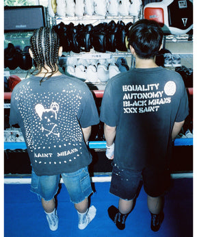 BKM_SS T-SHIRT/SAINT MEANS/BLACK