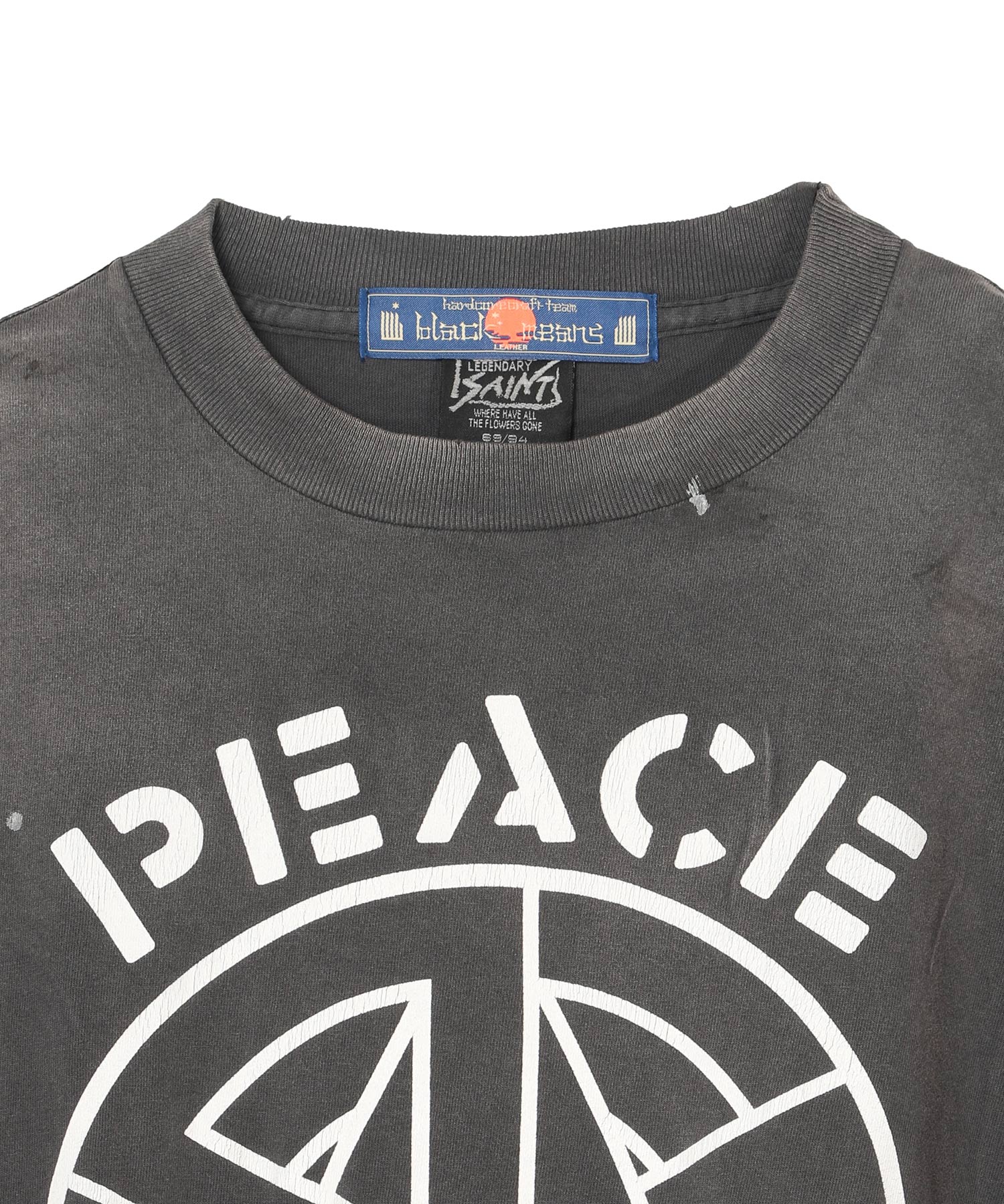 BKM_SS T-SHIRT/PEACE/BLACK