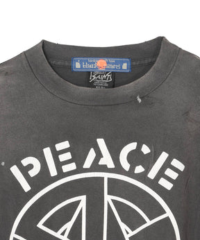 BKM_SS T-SHIRT/PEACE/BLACK