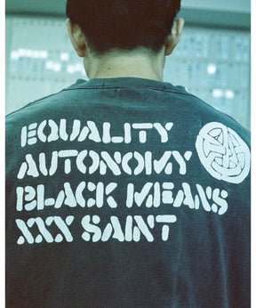BKM_SS T-SHIRT/PEACE/BLACK