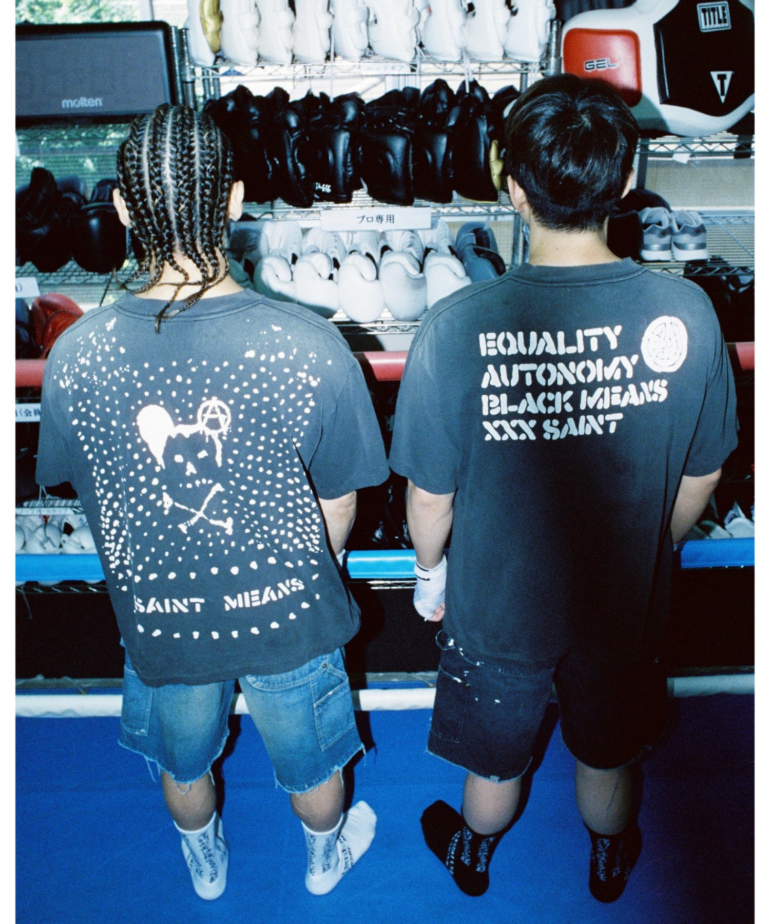 BKM_SS T-SHIRT/PEACE/BLACK