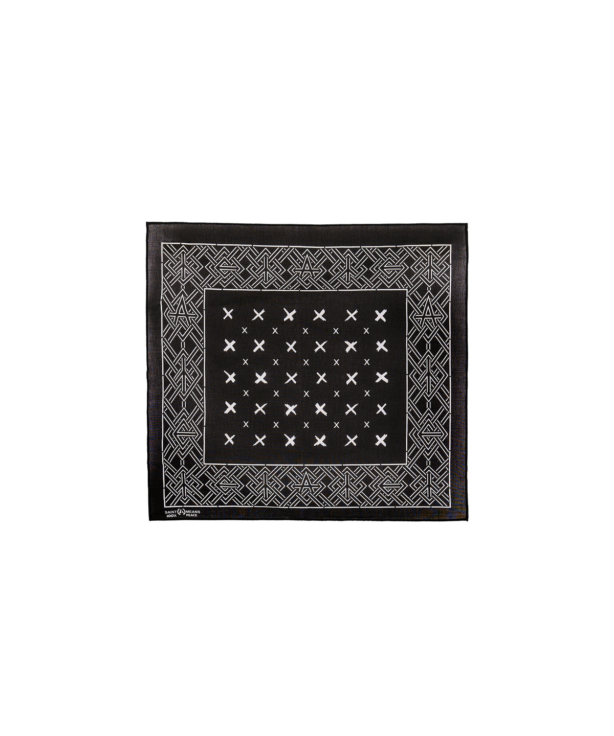 BKM_BANDANA/CROSS/BLACK