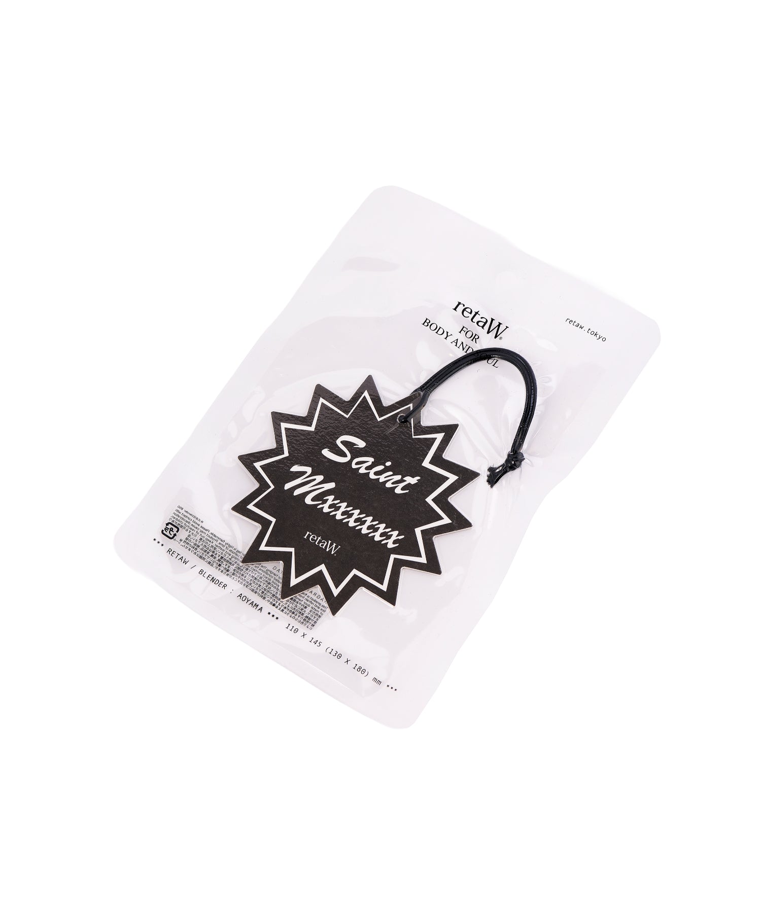 retaW_FRAGRANCE CAR TAG/BLACK