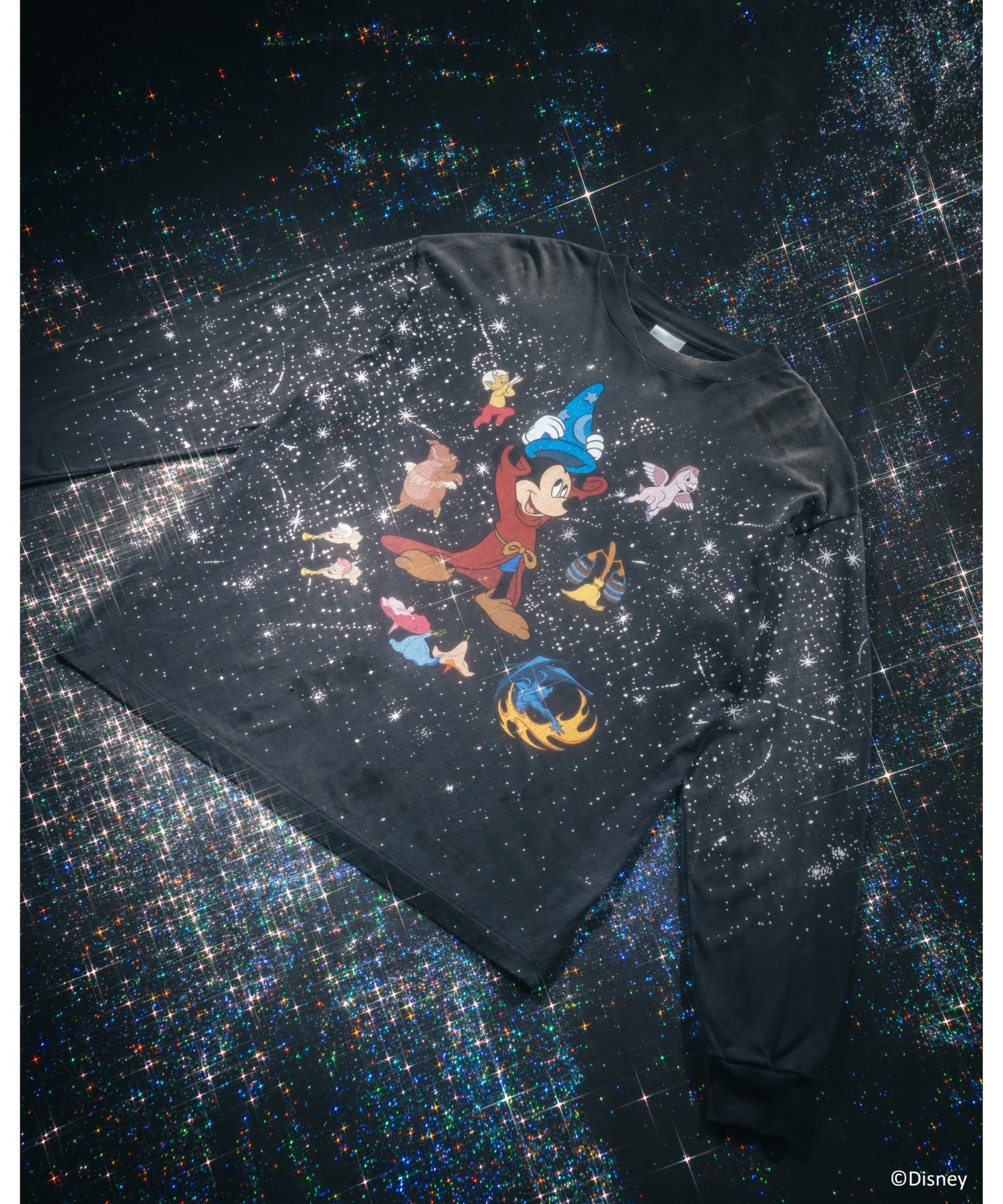 DSNY_LS T-SHIRT / FANTASIA / BLACK