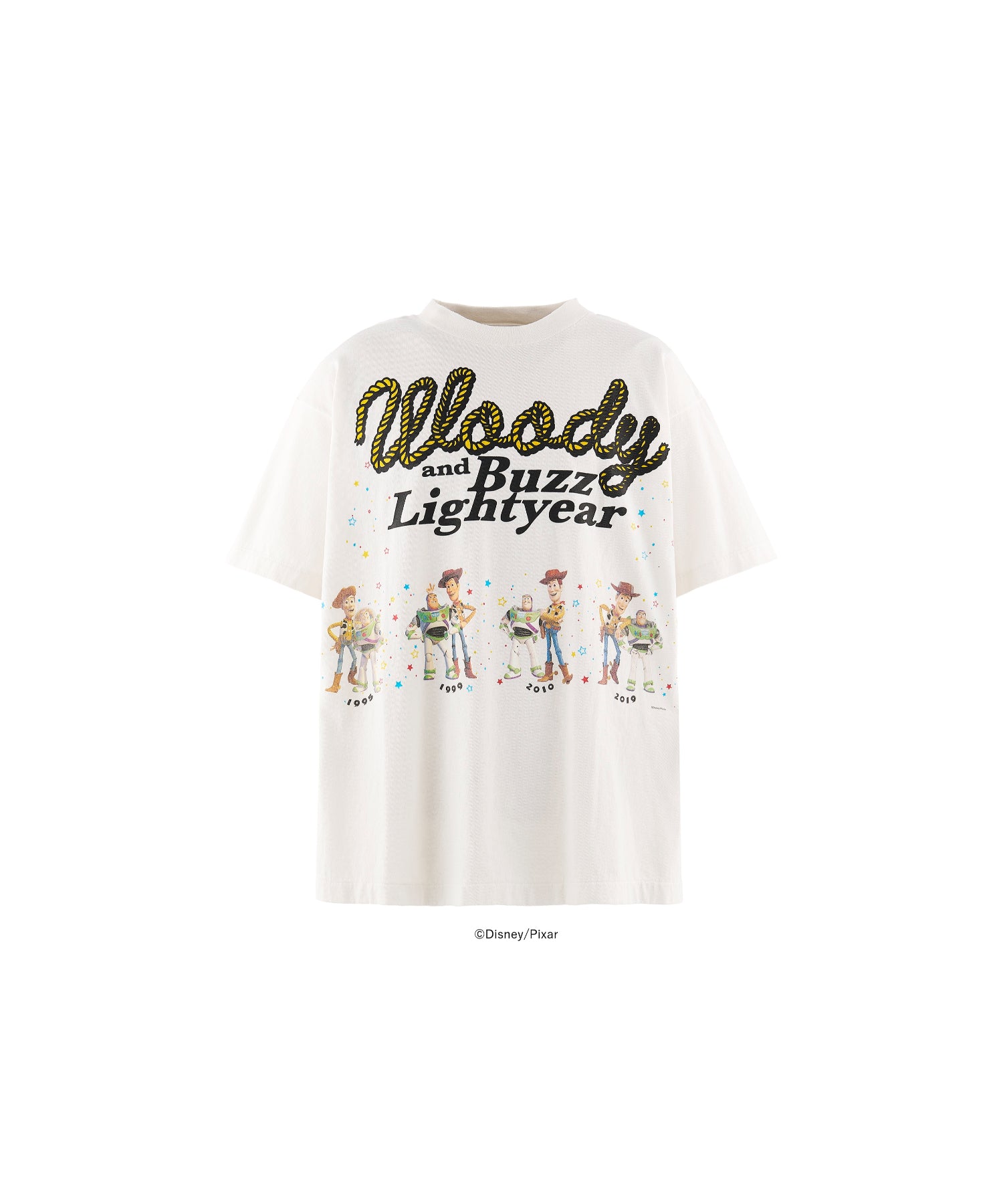 PIXAR_SS T-SHIRT / Woody&Buzz / WHT