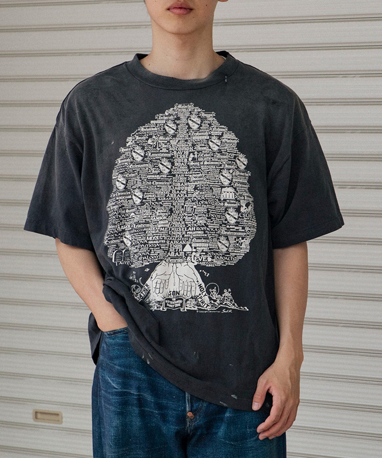 SS T-SHIRT/TREE/BLK
