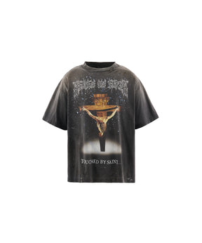 SS T-SHIRT / JESUS / BLACK - SAINT MXXXXXX (セントマイケル) - tops