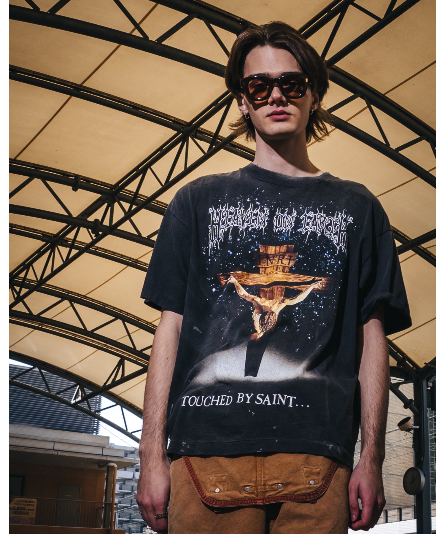 SS T-SHIRT / JESUS / BLACK - SAINT MXXXXXX (セントマイケル) - tops
