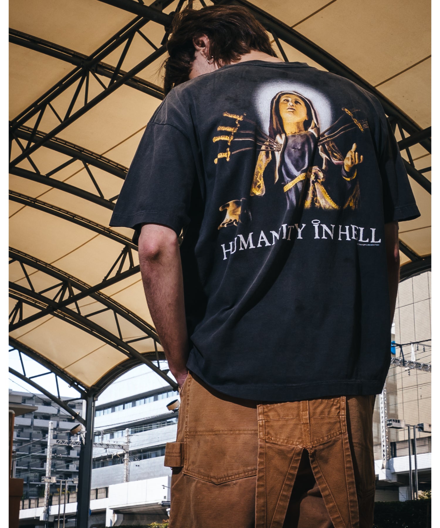 SS T-SHIRT / JESUS / BLACK - SAINT MXXXXXX (セントマイケル) - tops