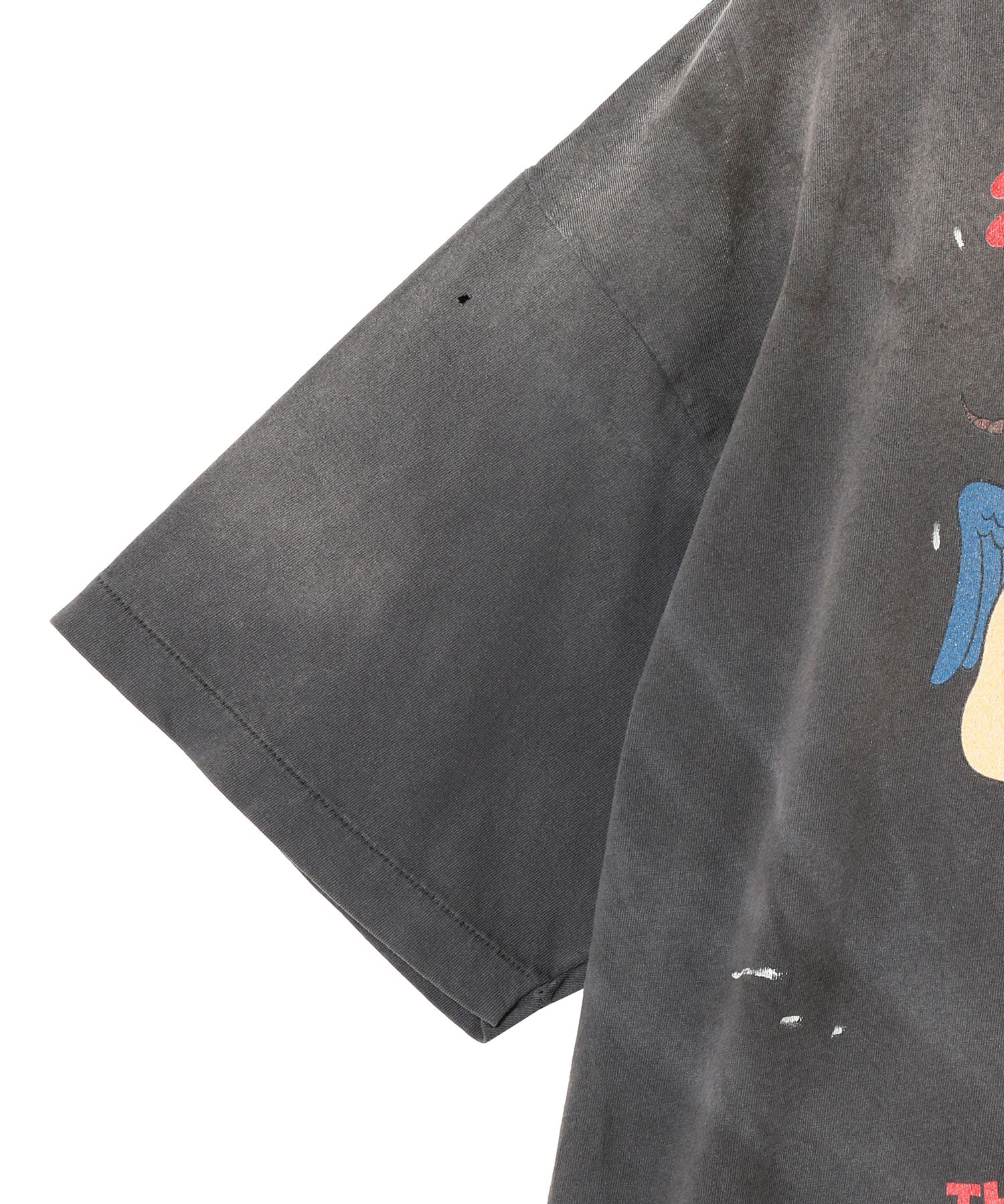 SS T-SHIRT/ALMITHY SAINT/BLACK