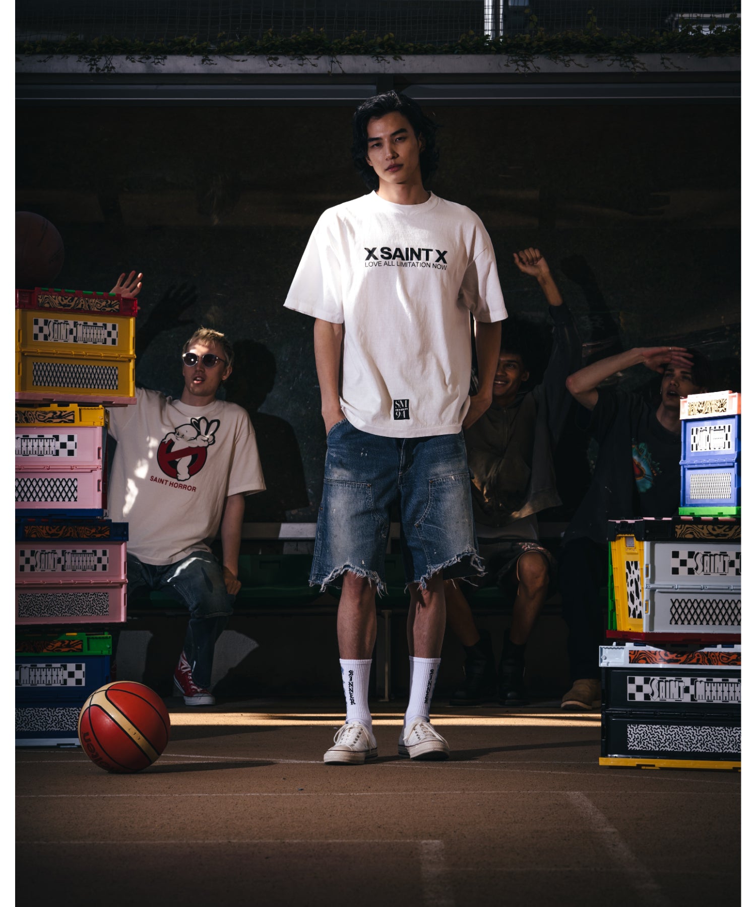 SS T-SHIRT/X SAINT X/WHITE