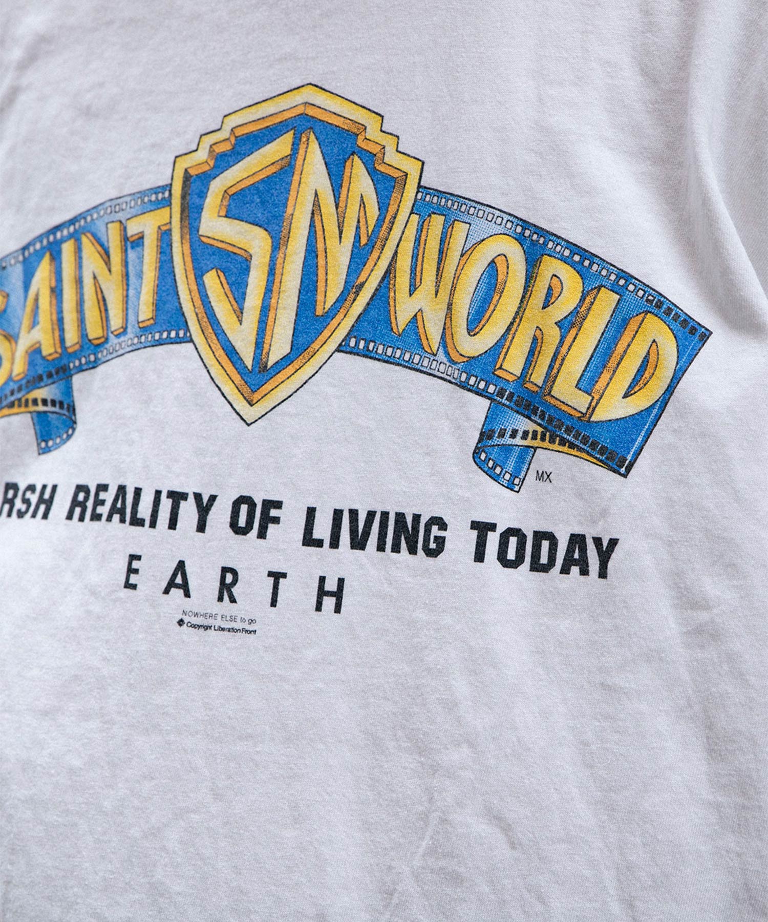 SS T-SHIRT/SAINT WORLD/WHITE