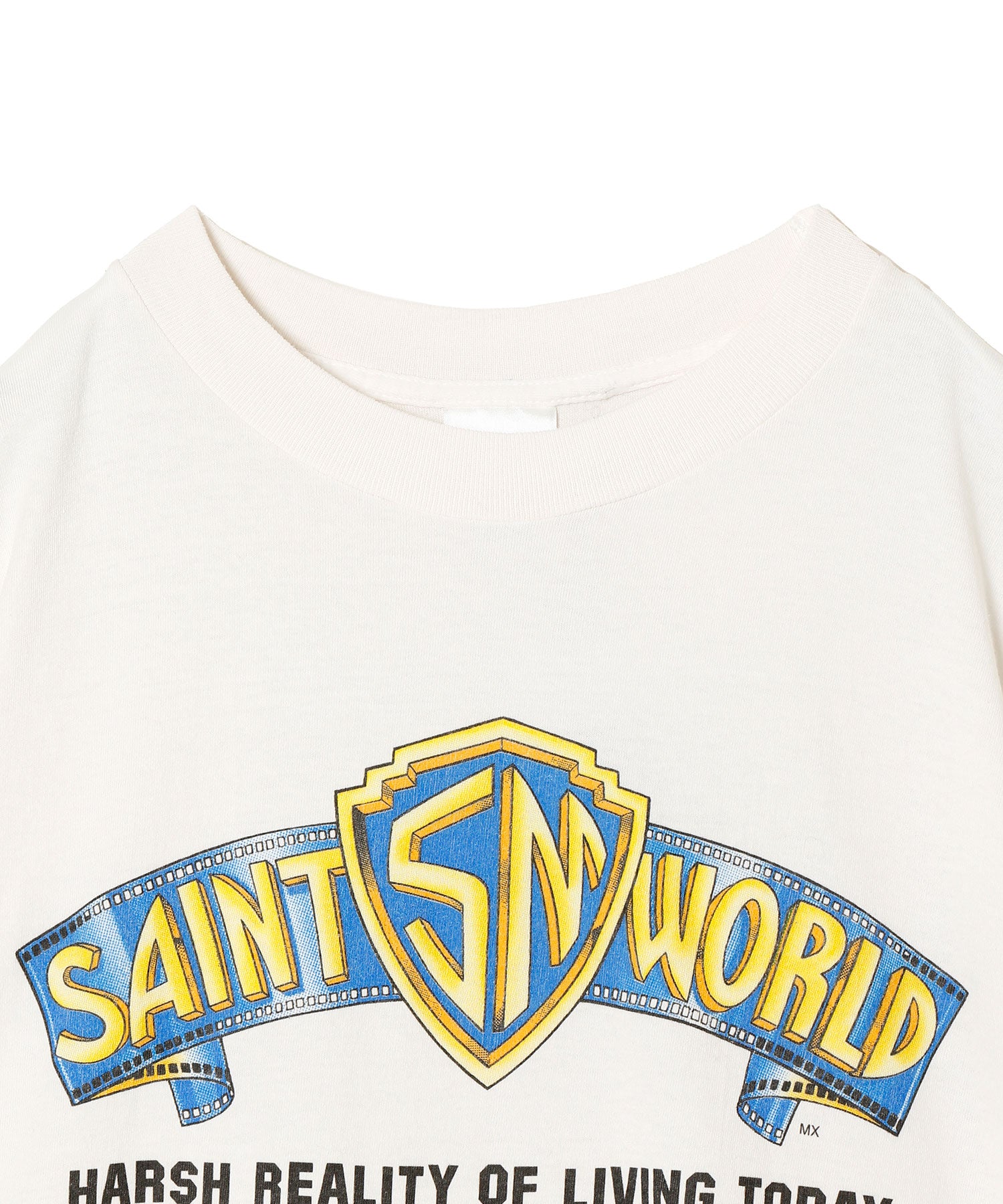 SS T-SHIRT/SAINT WORLD/WHITE