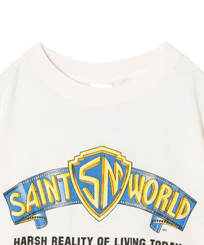 SS T-SHIRT/SAINT WORLD/WHITE