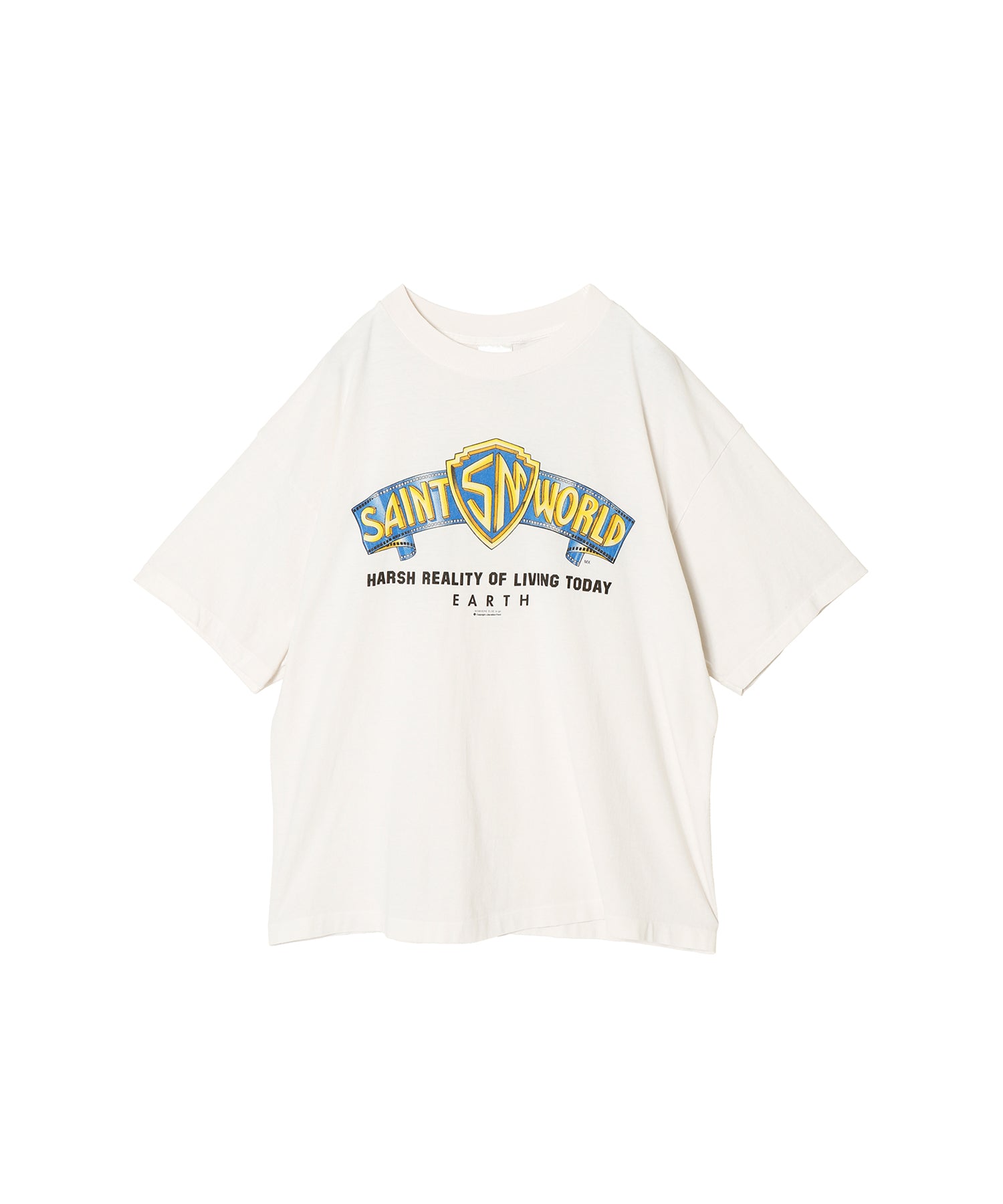 SS T-SHIRT/SAINT WORLD/WHITE